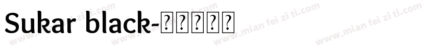 Sukar black字体转换